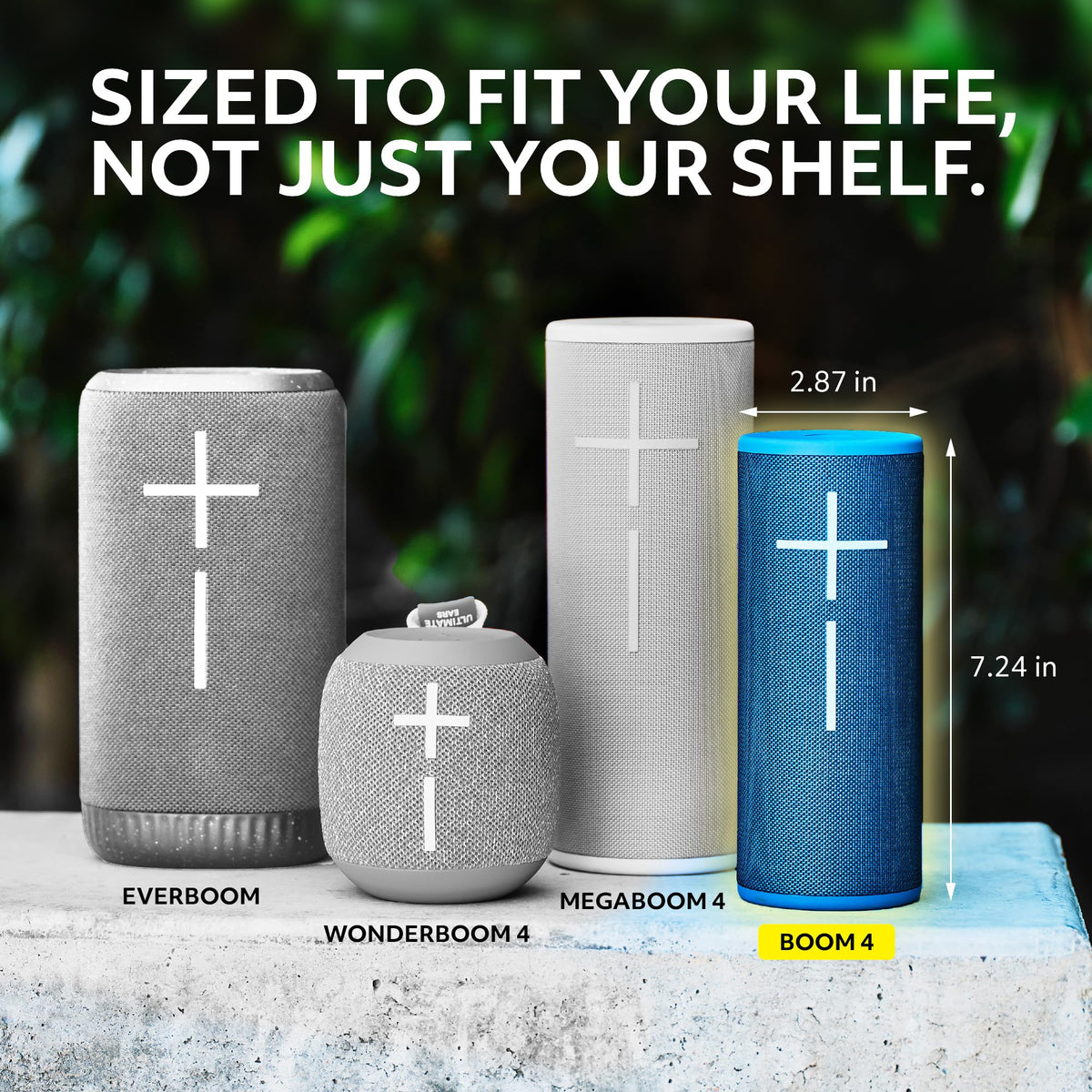 Ultimate Ears Boom 4 Portable Bluetooth Speaker, Waterproof - Blue | Balanced 360-degree sound, clear audio, deep bass, floating design, 15-hour battery life, 147ft (45m) wireless range - Flex Gamingproduct_type