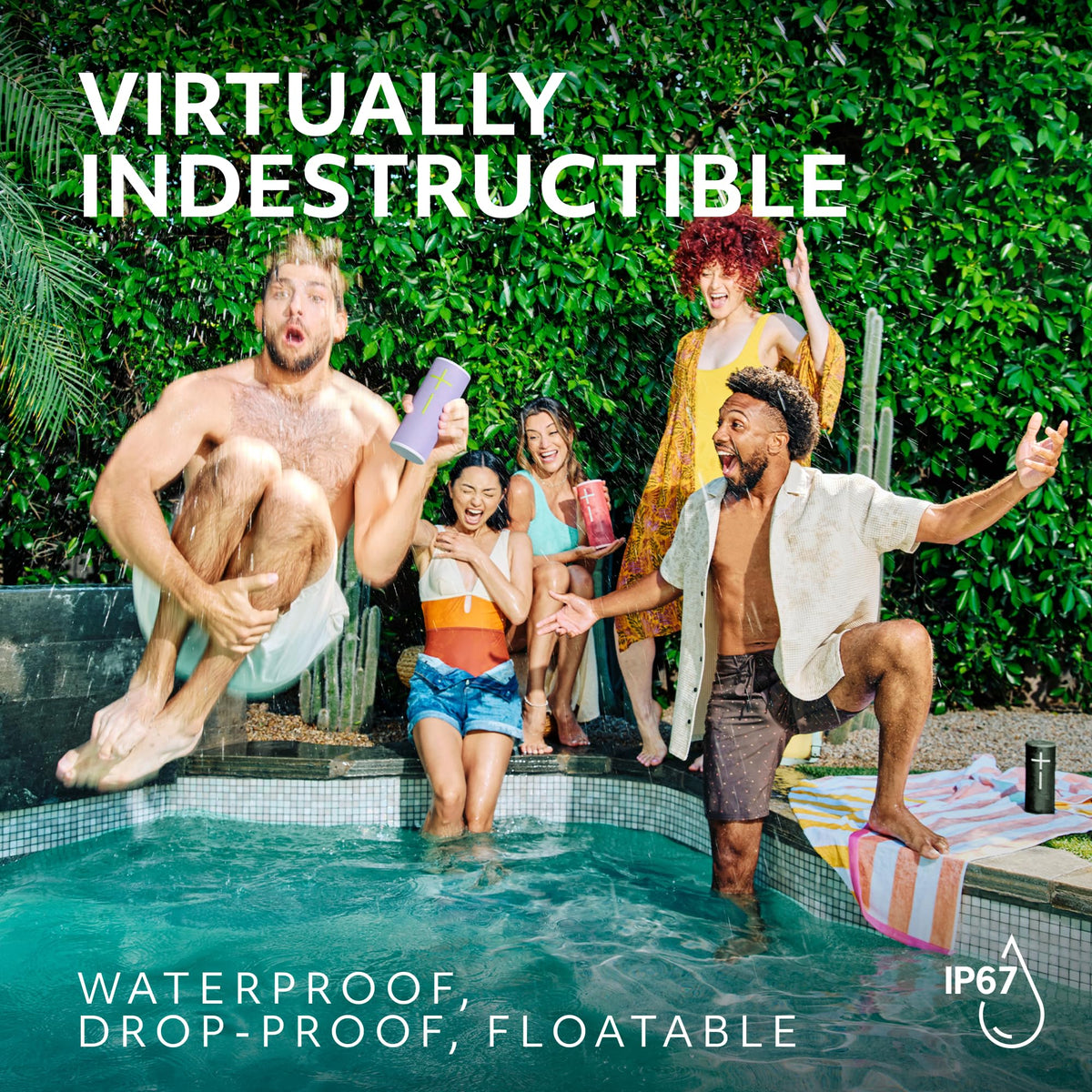Ultimate Ears Boom 4 Portable Bluetooth Speaker, Waterproof - Blue | Balanced 360-degree sound, clear audio, deep bass, floating design, 15-hour battery life, 147ft (45m) wireless range - Flex Gamingproduct_type