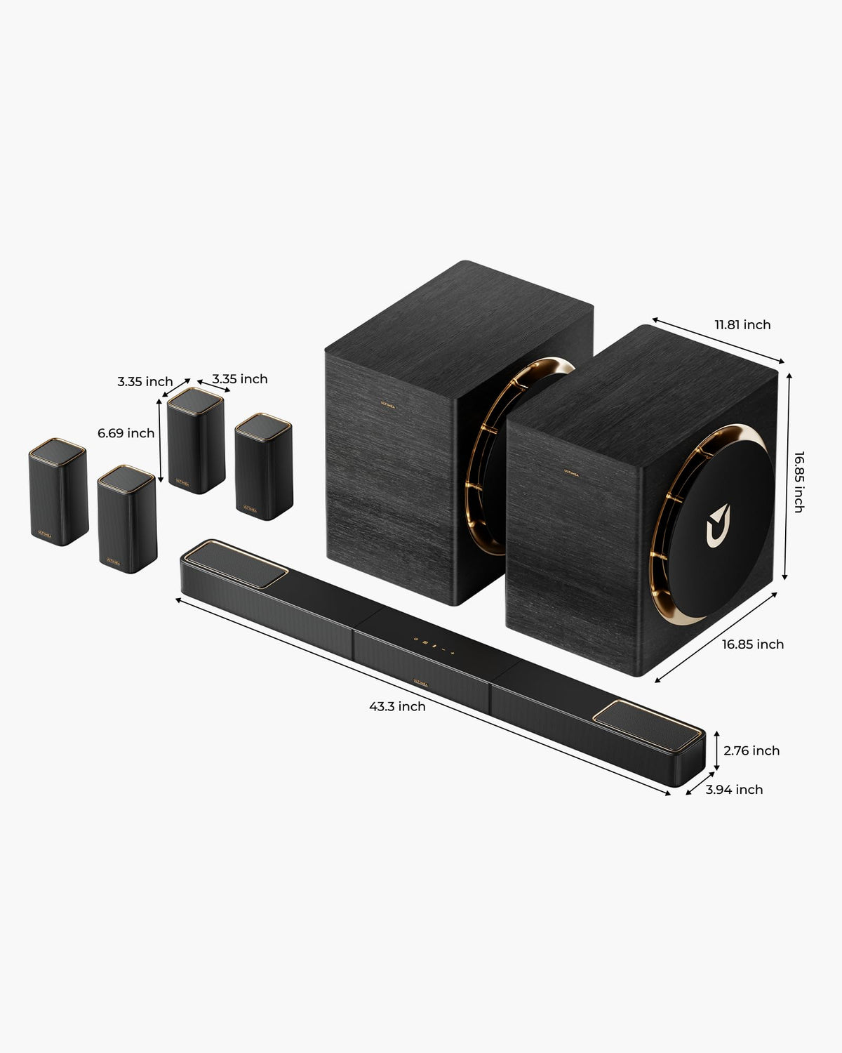 Ultimea Skywave Fully Wireless 7.1.4 Dolby Atmos Surround Sound System – F40, X40, X50, X60, X70 & X100 - Flex Gamingproduct_type