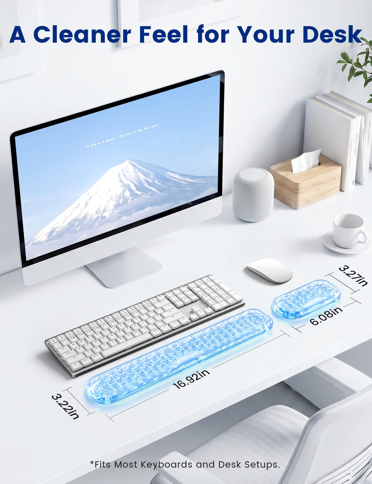 Vaydeer Memory Foam Wrist Rest Set – 3 Sizes & 10 Colors - Flex Gamingproduct_type