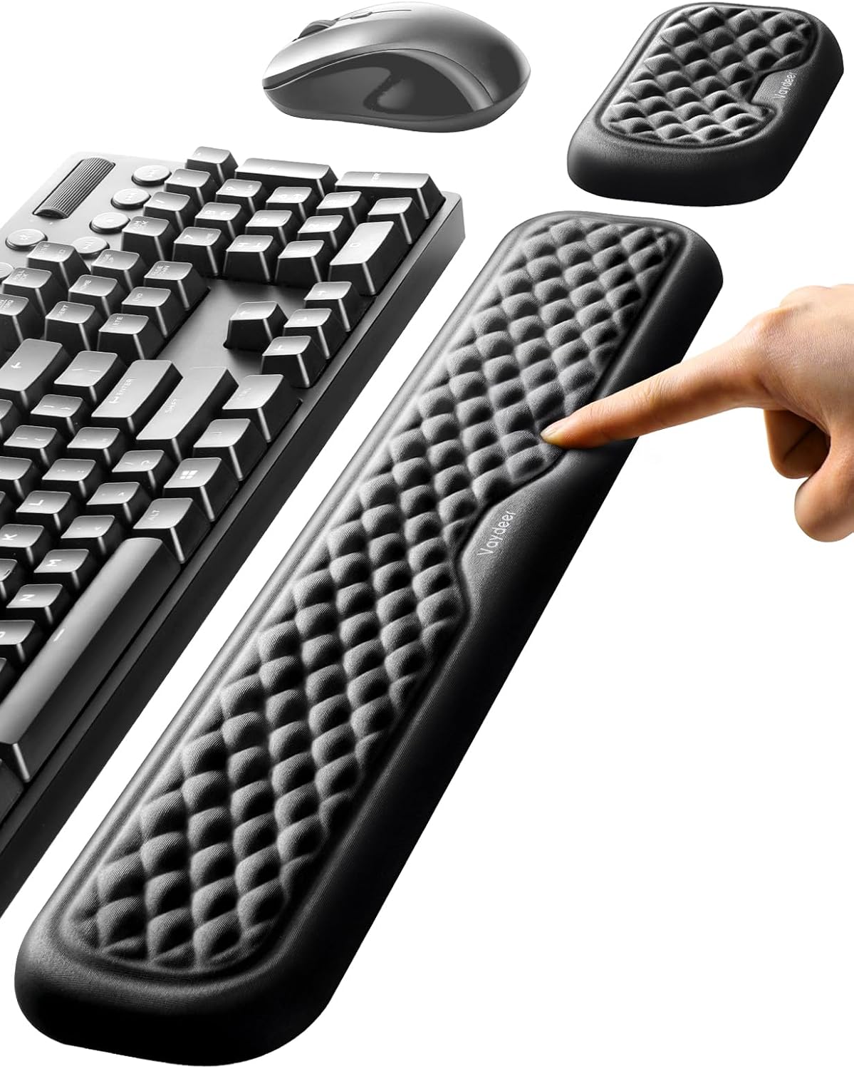 Vaydeer Memory Foam Wrist Rest Set – 3 Sizes & 10 Colors - Flex Gamingproduct_type