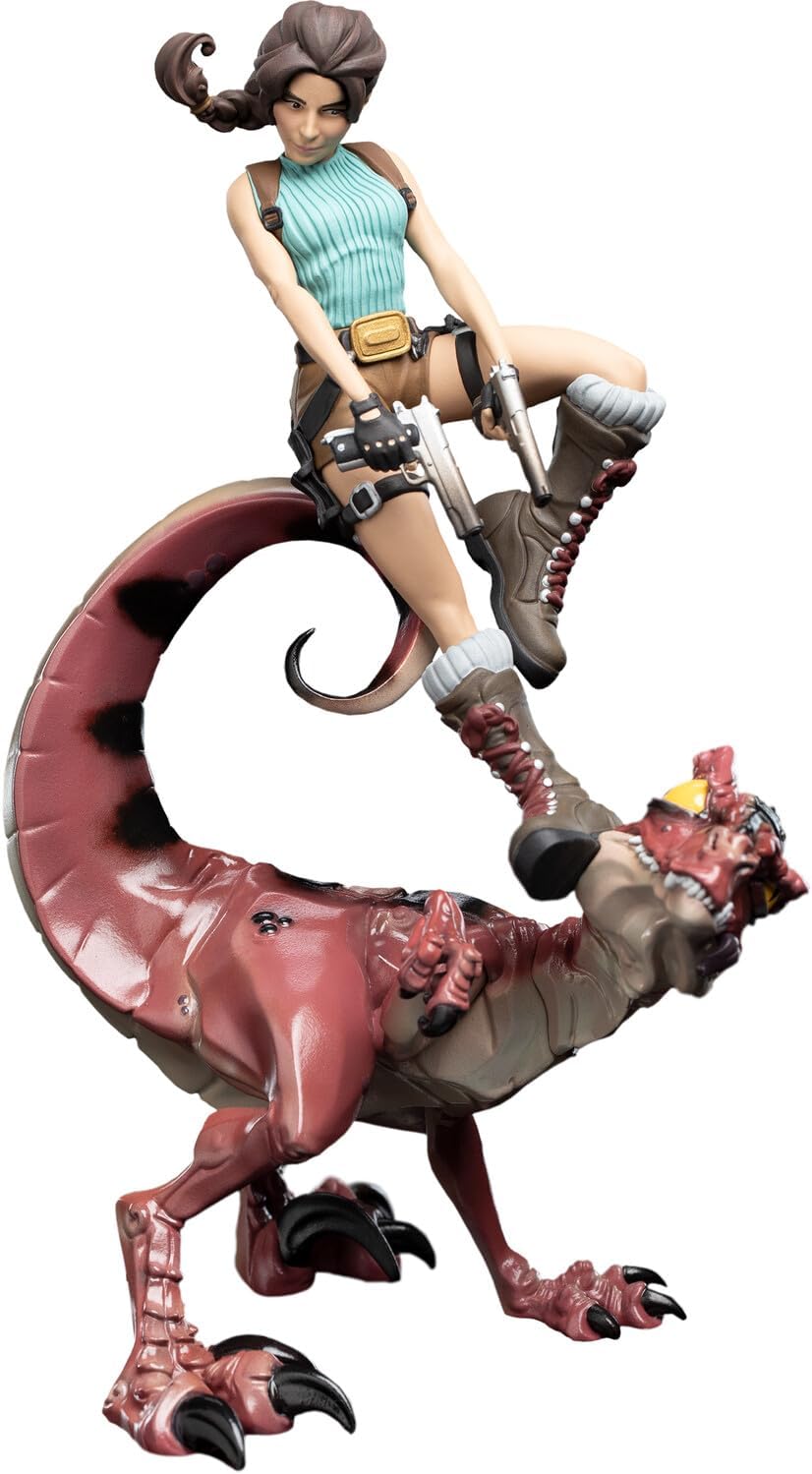 Weta Workshop Mini Epics – Tomb Raider Lara Croft & Raptor Figure - Flex Gamingproduct_type