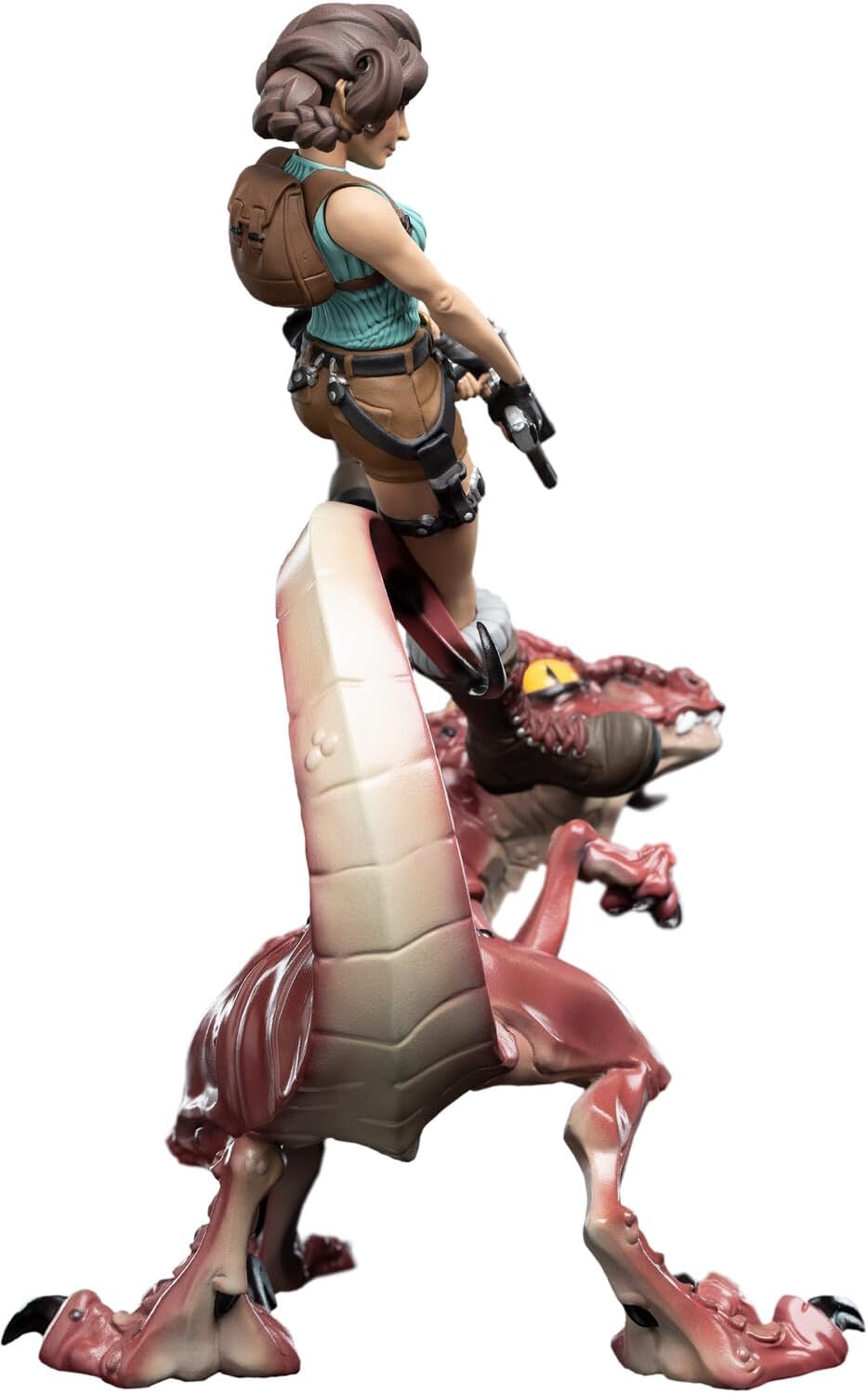 Weta Workshop Mini Epics – Tomb Raider Lara Croft & Raptor Figure - Flex Gamingproduct_type