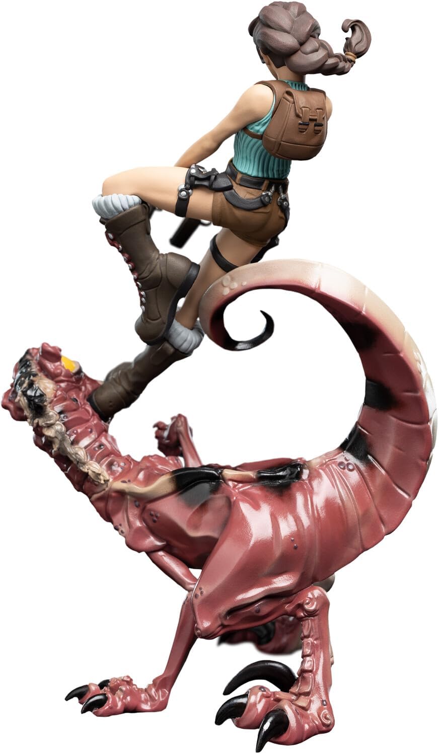 Weta Workshop Mini Epics – Tomb Raider Lara Croft & Raptor Figure - Flex Gamingproduct_type