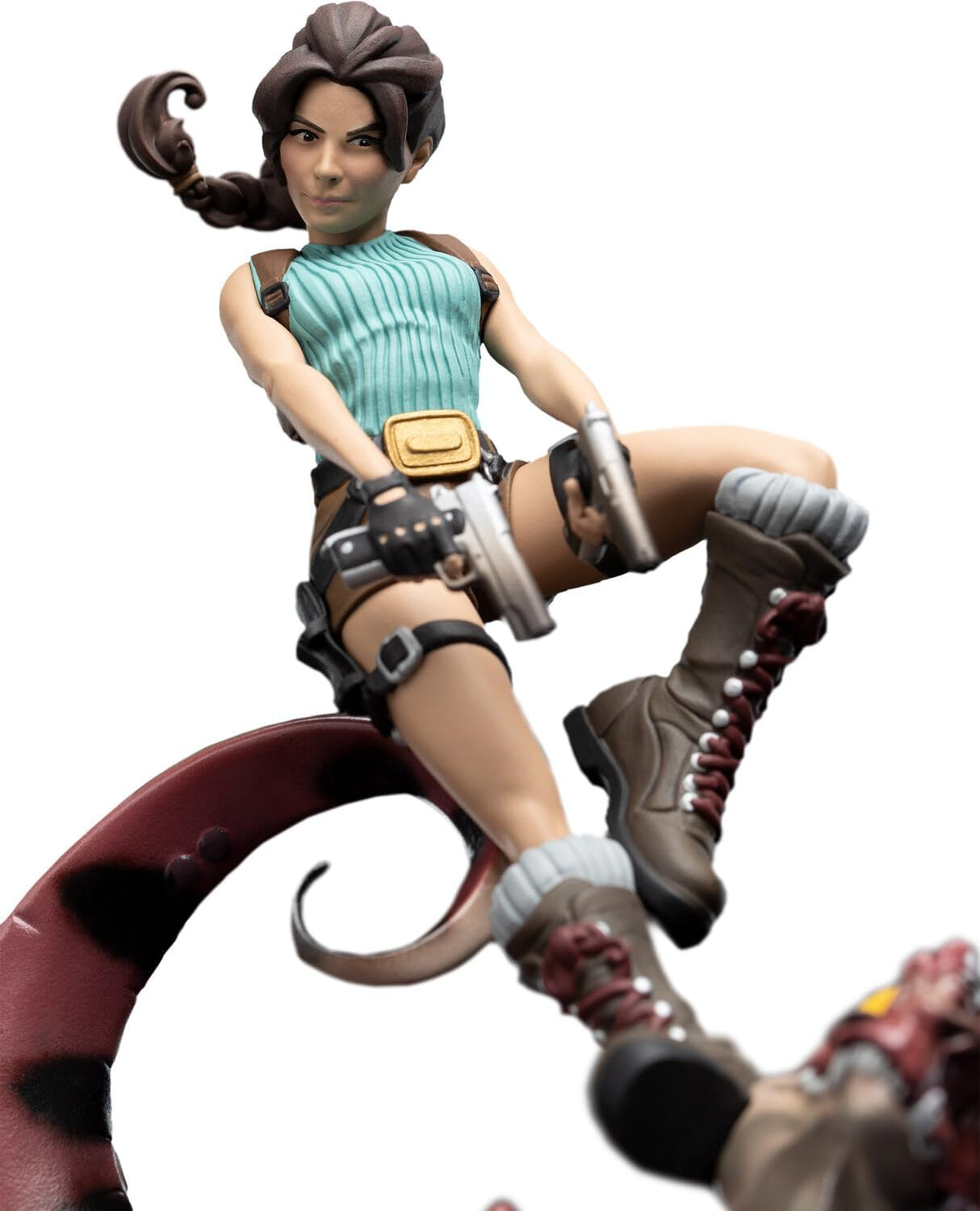 Weta Workshop Mini Epics – Tomb Raider Lara Croft & Raptor Figure - Flex Gamingproduct_type