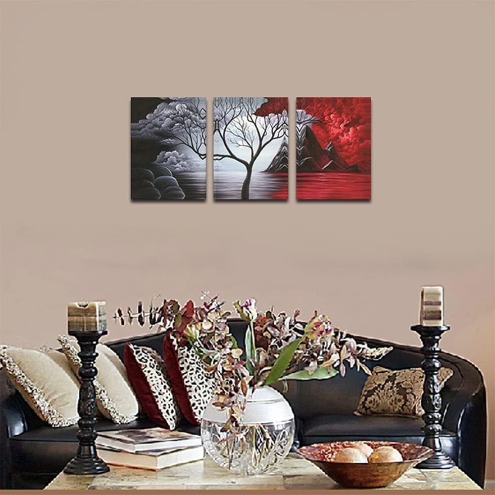 Wieco Art Cloud Tree Abstract 3-Panel Canvas Wall Art Set - Flex Gamingproduct_type