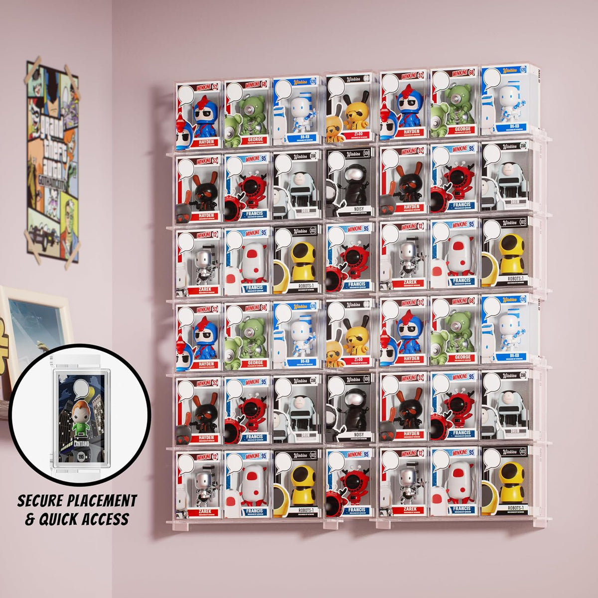 WINKINE Funko Pop Wall Display Shelves Acrylic Floating 2-Pack - Flex Gamingproduct_type