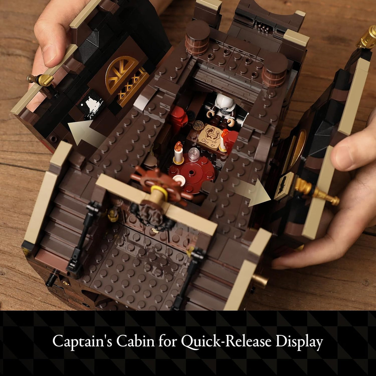 Wise Block Assassin's Creed Black Flag – Jackdaw Pirate Ship Building Set – 2 Sizes - Flex Gamingproduct_type