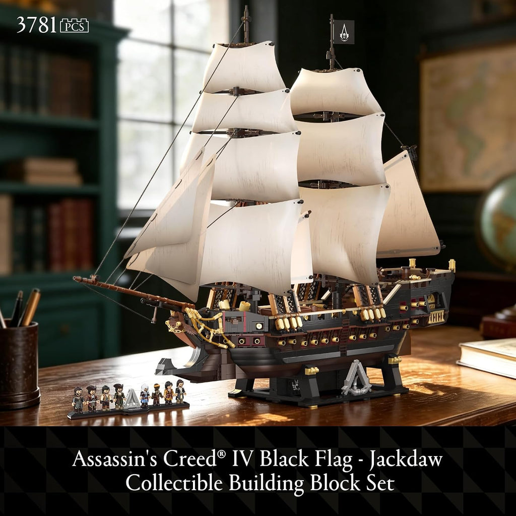 Wise Block Assassin's Creed Black Flag – Jackdaw Pirate Ship Building Set – 2 Sizes - Flex Gamingproduct_type