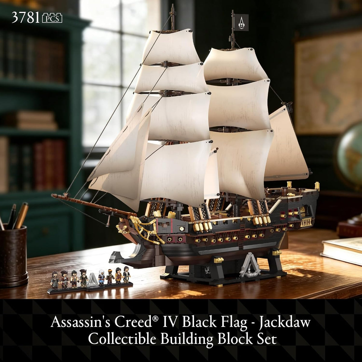 Wise Block Assassin's Creed Black Flag – Jackdaw Pirate Ship Building Set – 2 Sizes - Flex Gamingproduct_type