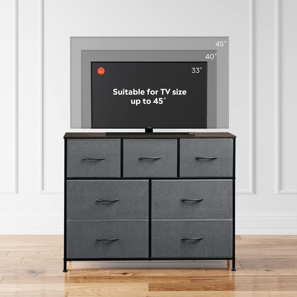 WLIVE 7-Drawer Dresser & TV Stand with Fabric Storage – 14 Colors - Flex Gamingproduct_type