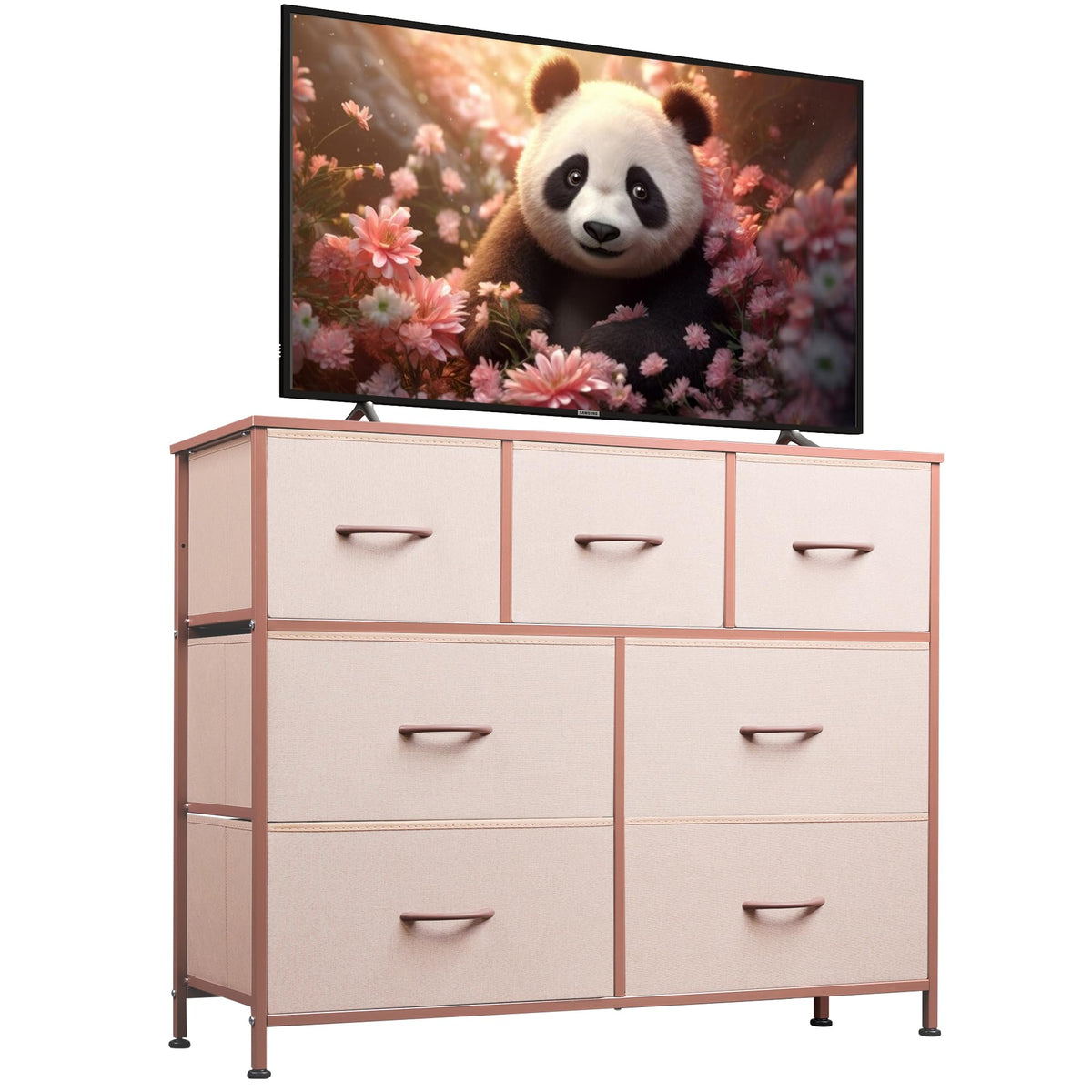 WLIVE 7-Drawer Dresser & TV Stand with Fabric Storage – 14 Colors - Flex Gamingproduct_type