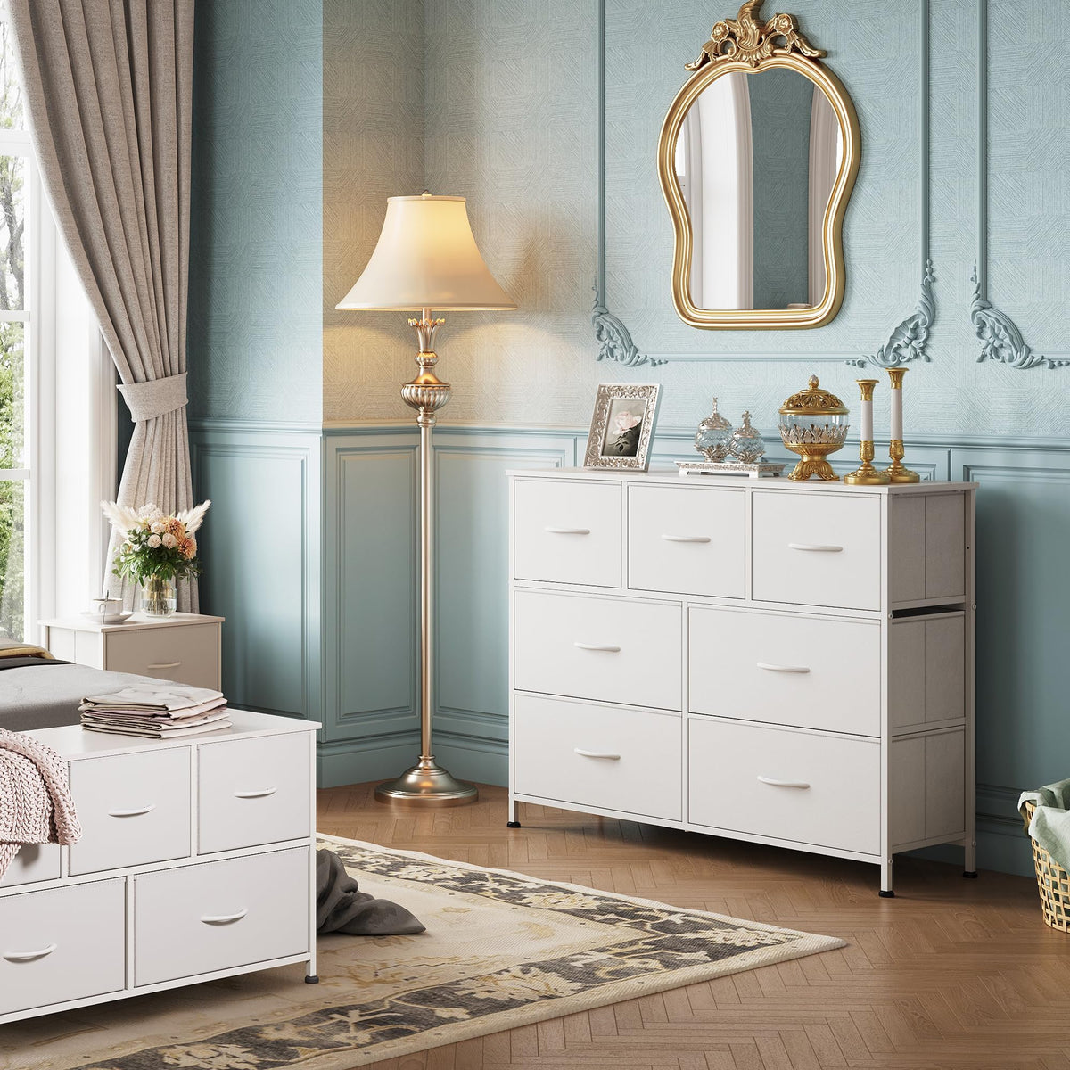 WLIVE 7-Drawer Dresser & TV Stand with Fabric Storage – 14 Colors - Flex Gamingproduct_type