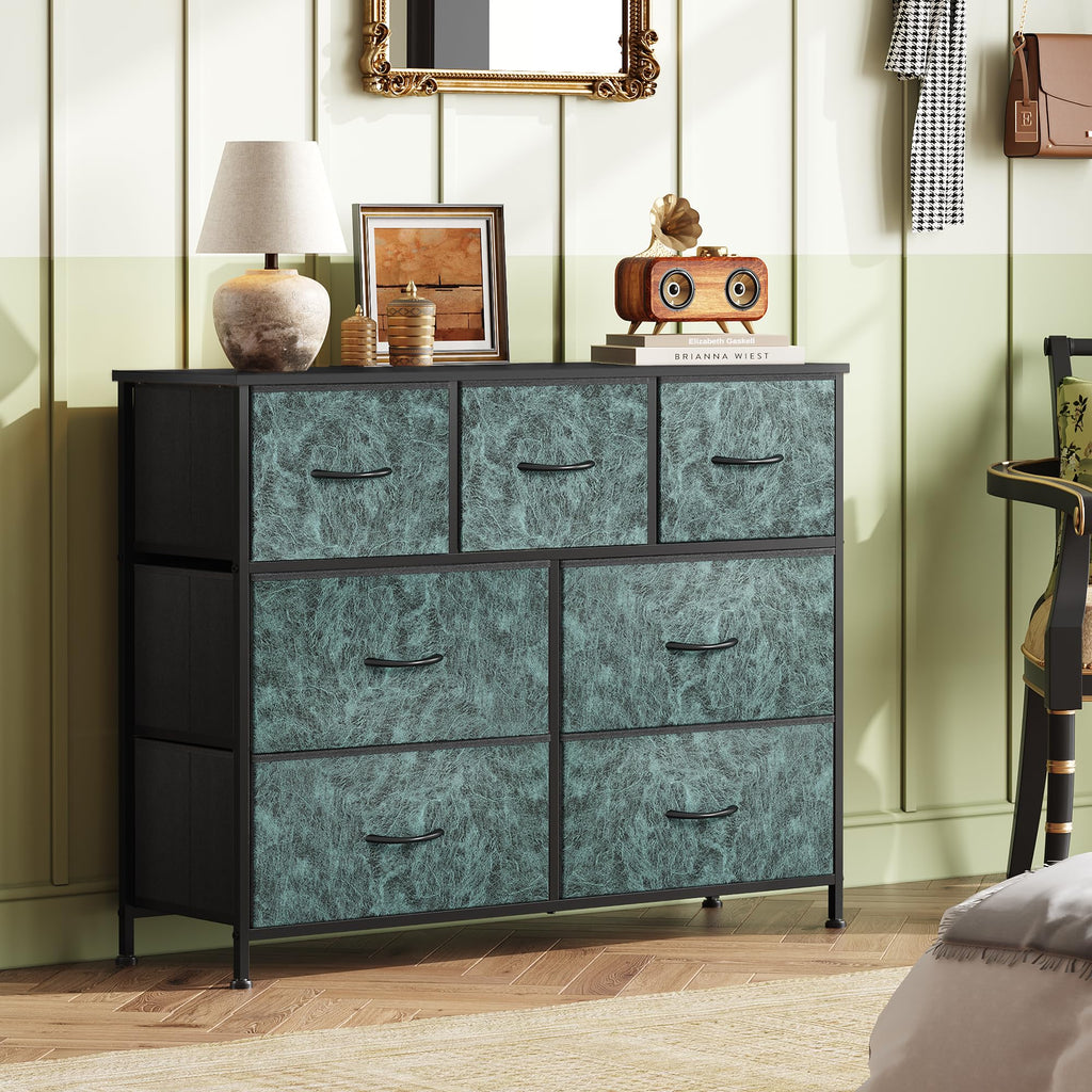 WLIVE 7-Drawer Dresser & TV Stand with Fabric Storage – 14 Colors - Flex Gamingproduct_type