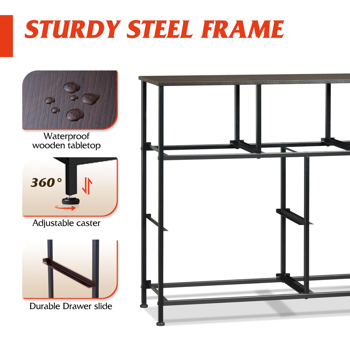 WLIVE 7-Drawer Dresser & TV Stand with Fabric Storage – 14 Colors - Flex Gamingproduct_type