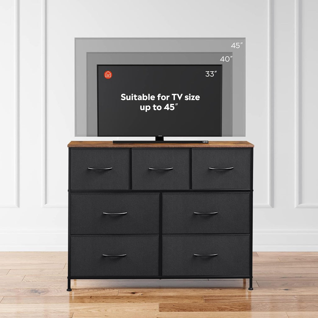 WLIVE 7-Drawer Dresser & TV Stand with Fabric Storage – 14 Colors - Flex Gamingproduct_type