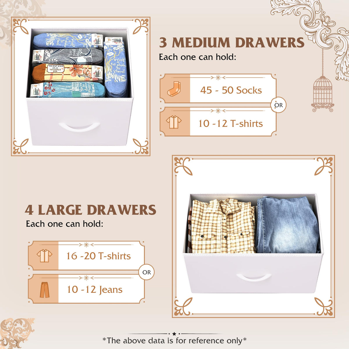 WLIVE 7-Drawer Dresser & TV Stand with Fabric Storage – 14 Colors - Flex Gamingproduct_type