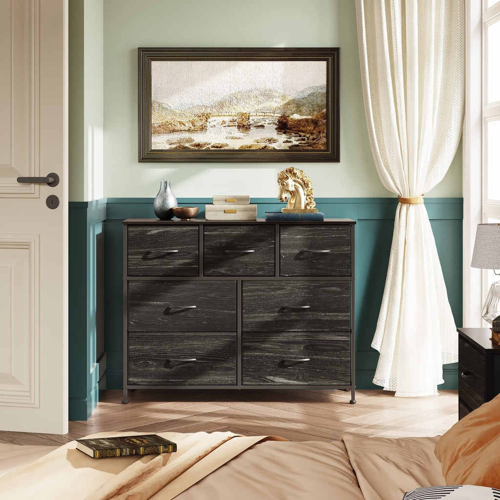 WLIVE 7-Drawer Dresser & TV Stand with Fabric Storage – 14 Colors - Flex Gamingproduct_type