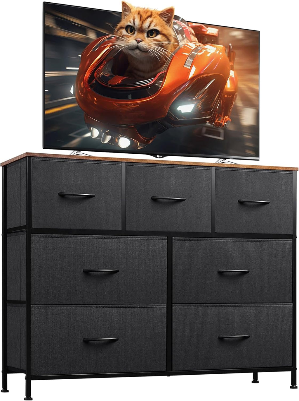 WLIVE 7-Drawer Dresser & TV Stand with Fabric Storage – 14 Colors - Flex Gamingproduct_type