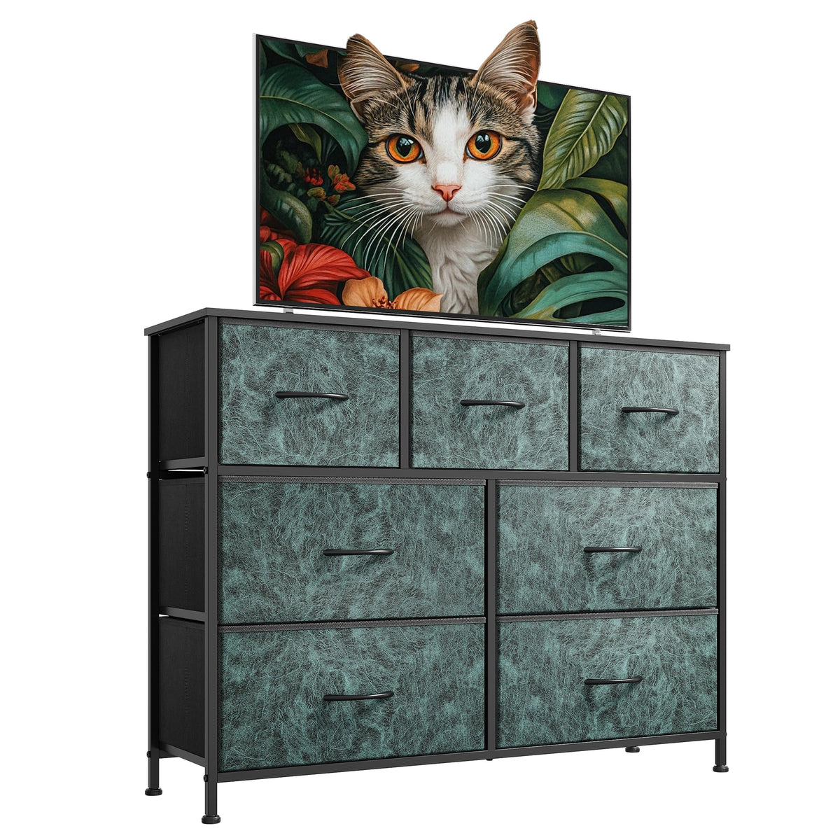 WLIVE 7-Drawer Dresser & TV Stand with Fabric Storage – 14 Colors - Flex Gamingproduct_type