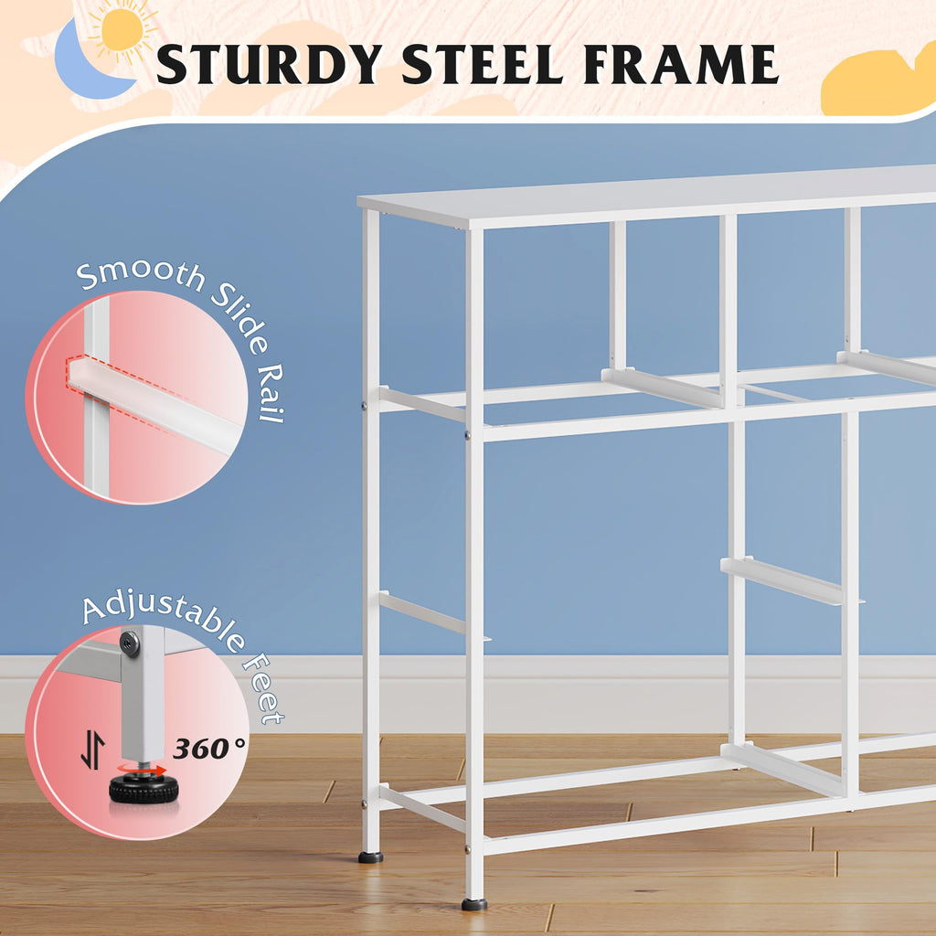 WLIVE 7-Drawer Dresser & TV Stand with Fabric Storage – 14 Colors - Flex Gamingproduct_type