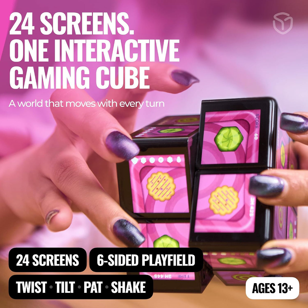 WOWCUBE Handheld Gaming Console – 24 Screens, 100+ Games & Apps – 4 Options - Flex Gamingproduct_type