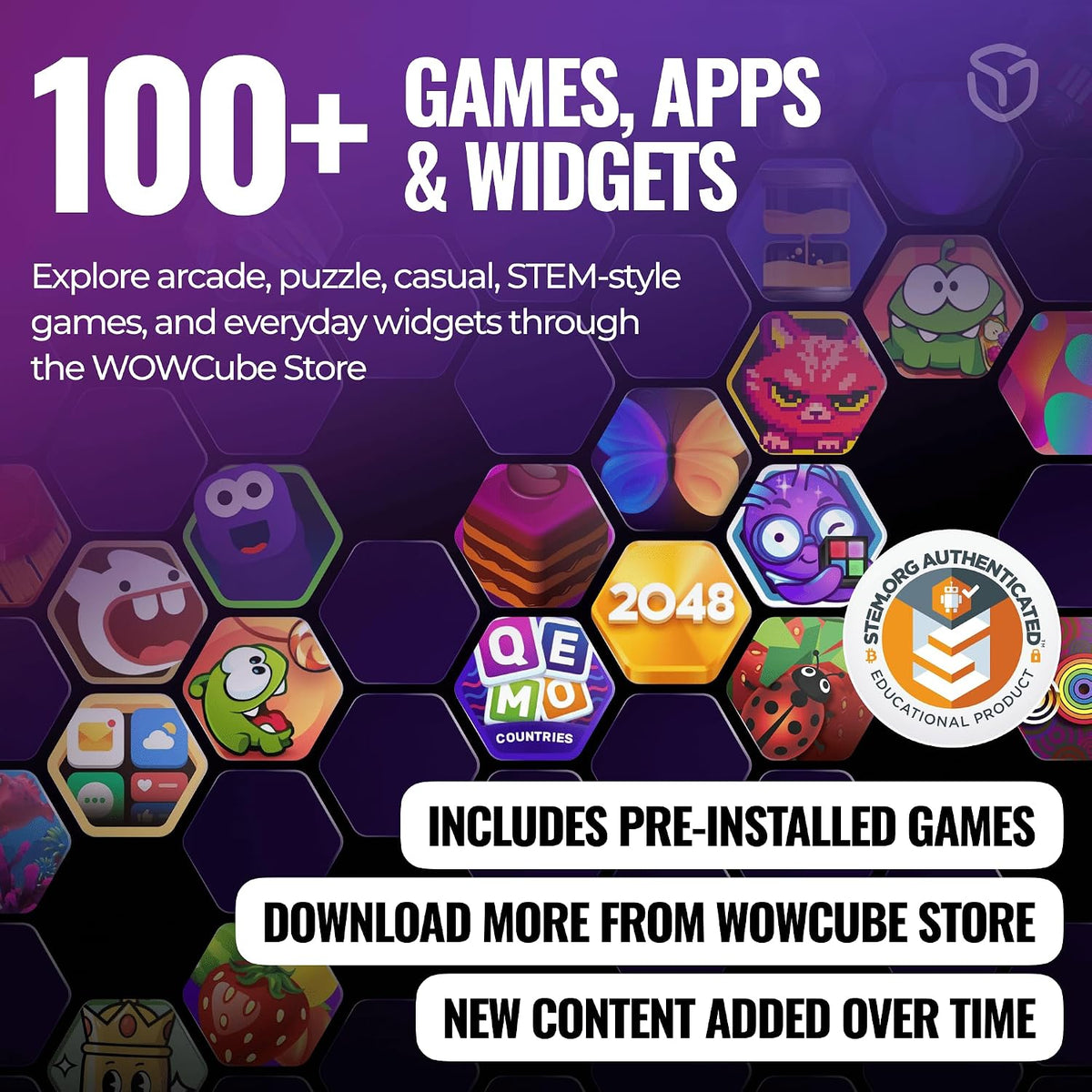 WOWCUBE Handheld Gaming Console – 24 Screens, 100+ Games & Apps – 4 Options - Flex Gamingproduct_type