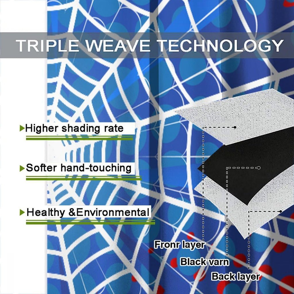XBDDZSW Spider Web Window Curtains, 2 Panels – 10 Sizes & 3 Styles - Flex Gamingproduct_type