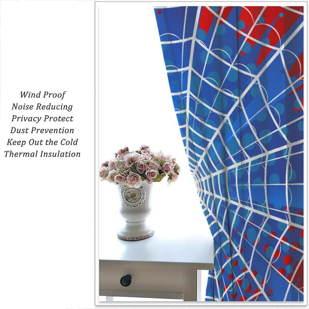 XBDDZSW Spider Web Window Curtains, 2 Panels – 10 Sizes & 3 Styles - Flex Gamingproduct_type
