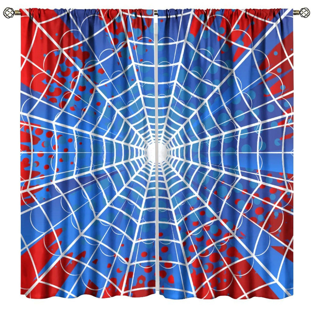 XBDDZSW Spider Web Window Curtains, 2 Panels – 10 Sizes & 3 Styles - Flex Gamingproduct_type