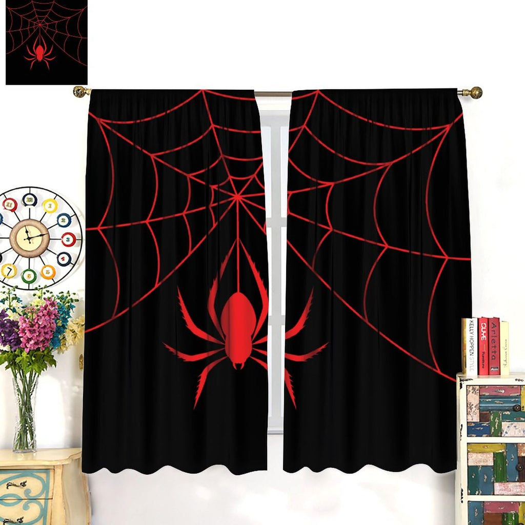 XBDDZSW Spider Web Window Curtains, 2 Panels – 10 Sizes & 3 Styles - Flex Gamingproduct_type