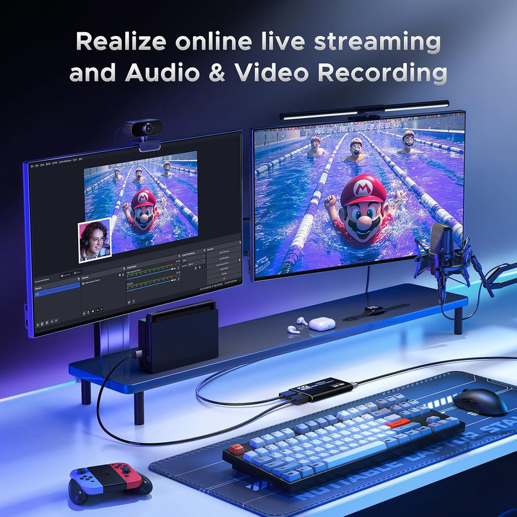 XIIXMASK 4K HDMI Video Capture Card – Black - Flex Gamingproduct_type