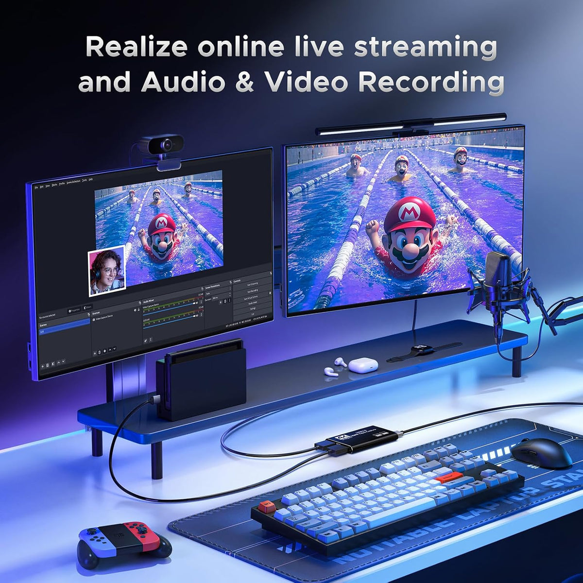 XIIXMASK 4K HDMI Video Capture Card – Black - Flex Gamingproduct_type