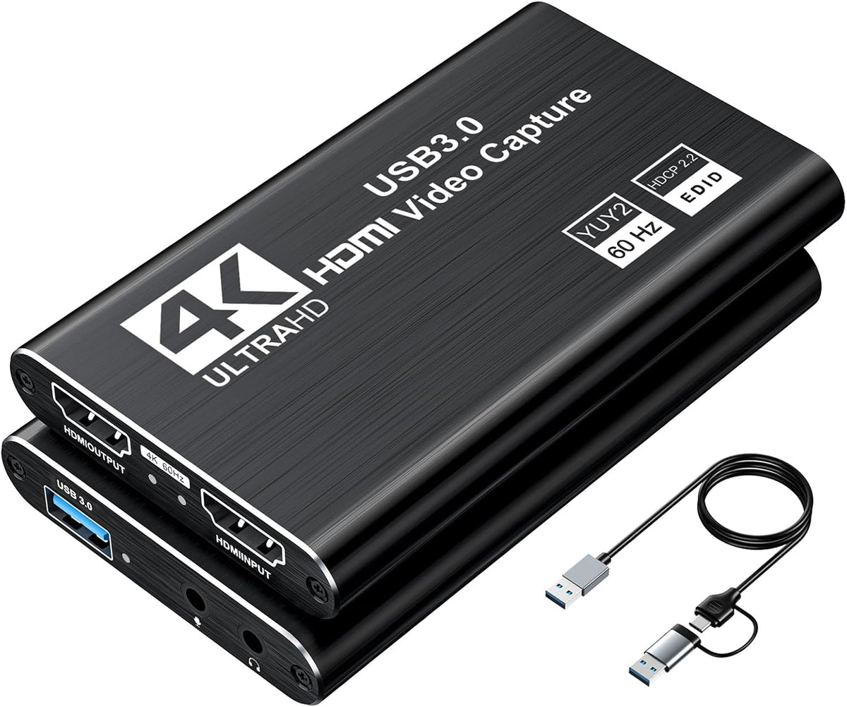 XIIXMASK 4K HDMI Video Capture Card – Black - Flex Gamingproduct_type