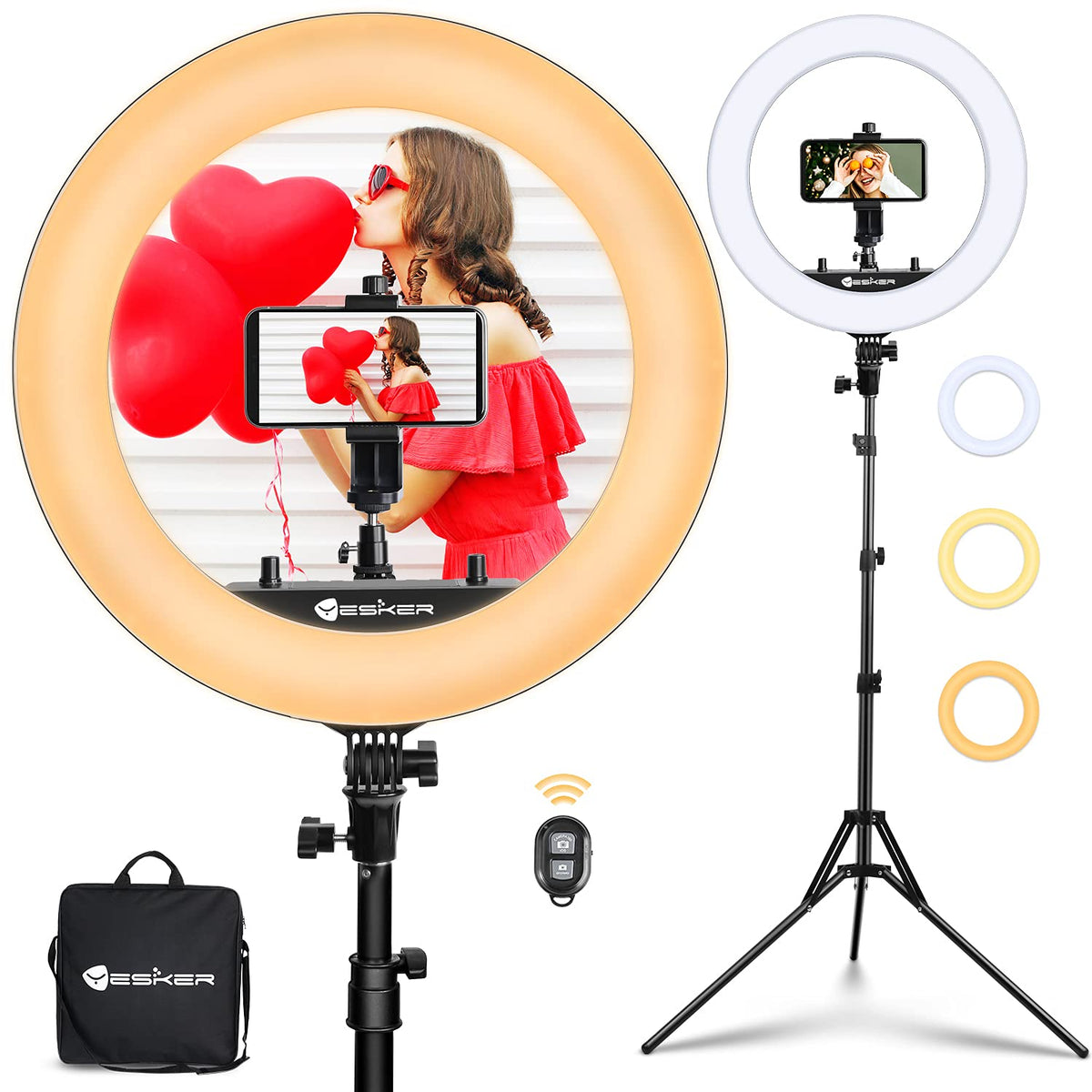 Yesker 18" RGB Ring Light Kit – 3 Variants - Flex Gamingproduct_type