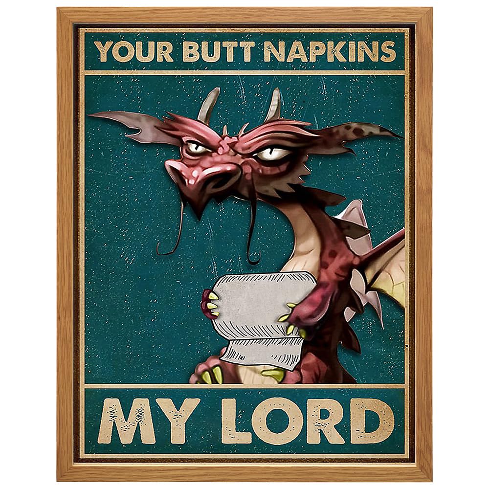 Your Butt Napkins My Lord – Dragon Bathroom Wall Art Print - Flex Gamingproduct_type