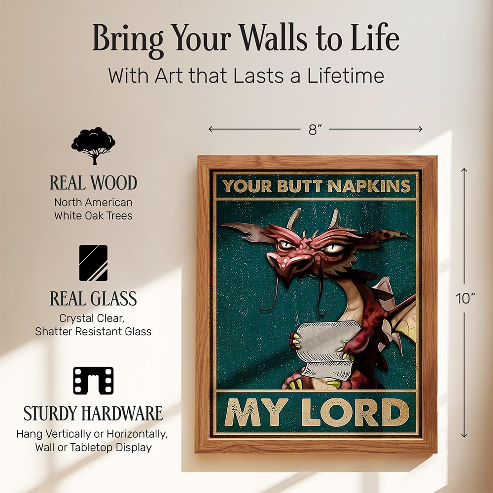 Your Butt Napkins My Lord – Dragon Bathroom Wall Art Print - Flex Gamingproduct_type