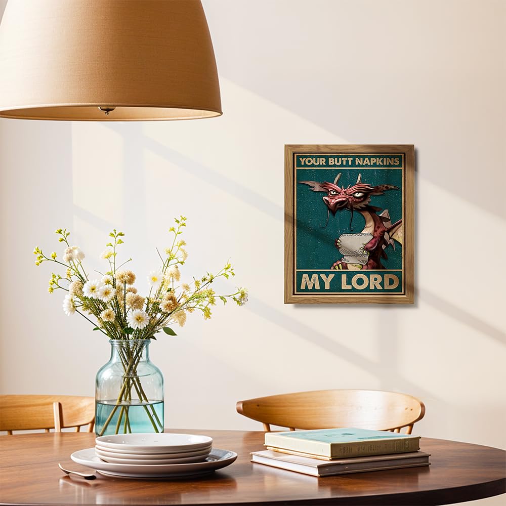 Your Butt Napkins My Lord – Dragon Bathroom Wall Art Print - Flex Gamingproduct_type