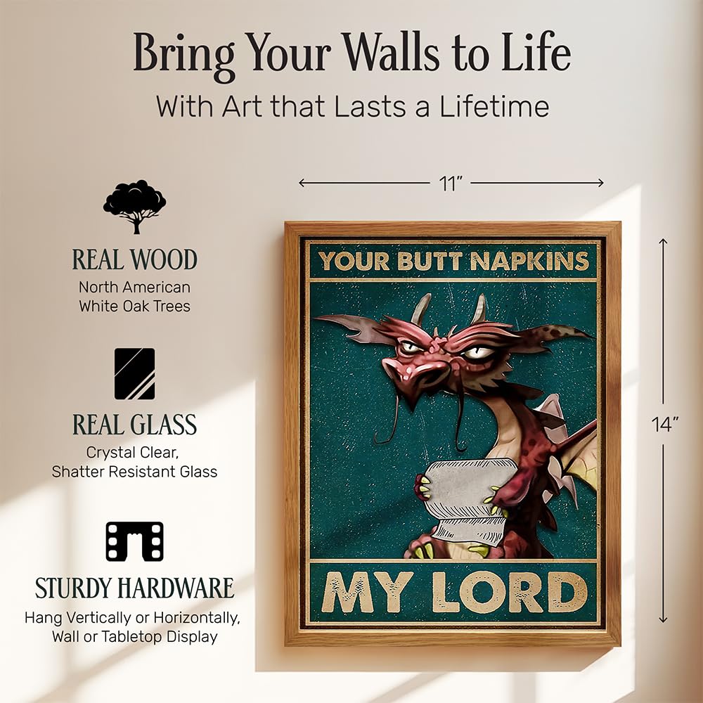 Your Butt Napkins My Lord – Dragon Bathroom Wall Art Print - Flex Gamingproduct_type