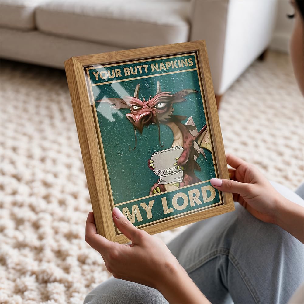 Your Butt Napkins My Lord – Dragon Bathroom Wall Art Print - Flex Gamingproduct_type