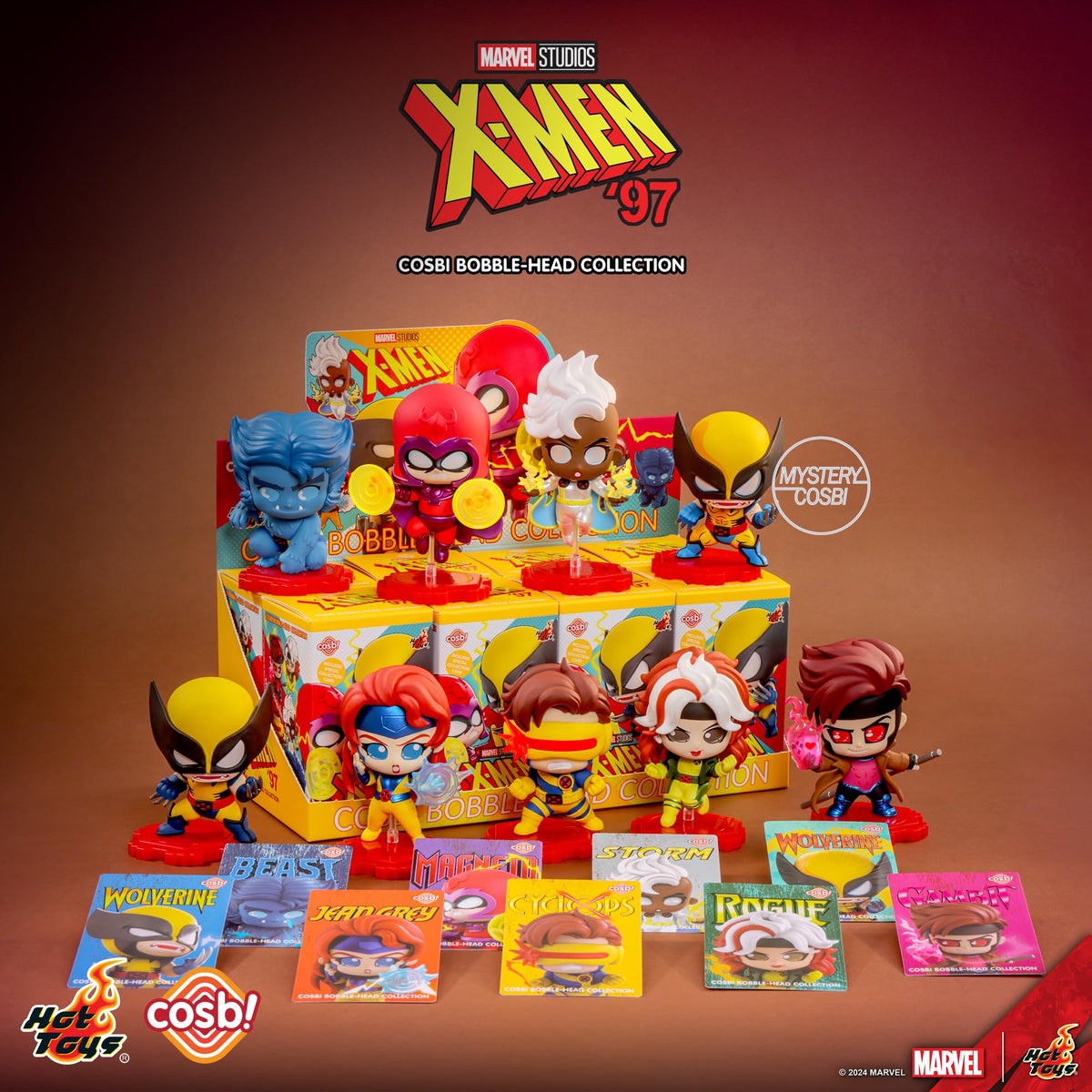 YuMe X-Men '97 Cosbi Blind Box Bobble Head Mini Figure – Blind Box & Case of 8 - Flex Gamingproduct_type