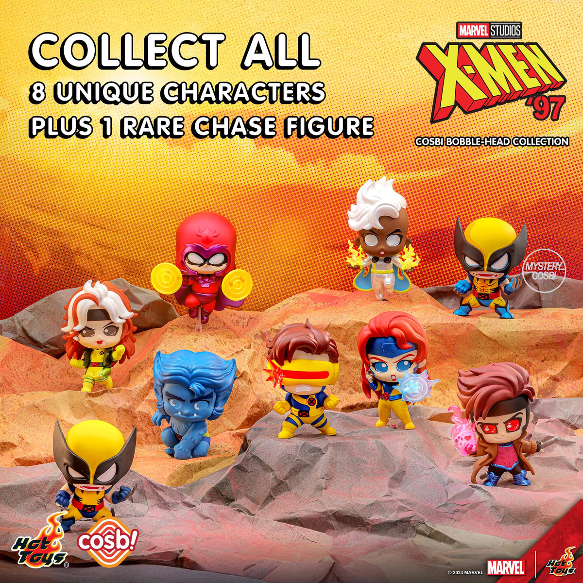 YuMe X-Men '97 Cosbi Blind Box Bobble Head Mini Figure – Blind Box & Case of 8 - Flex Gamingproduct_type