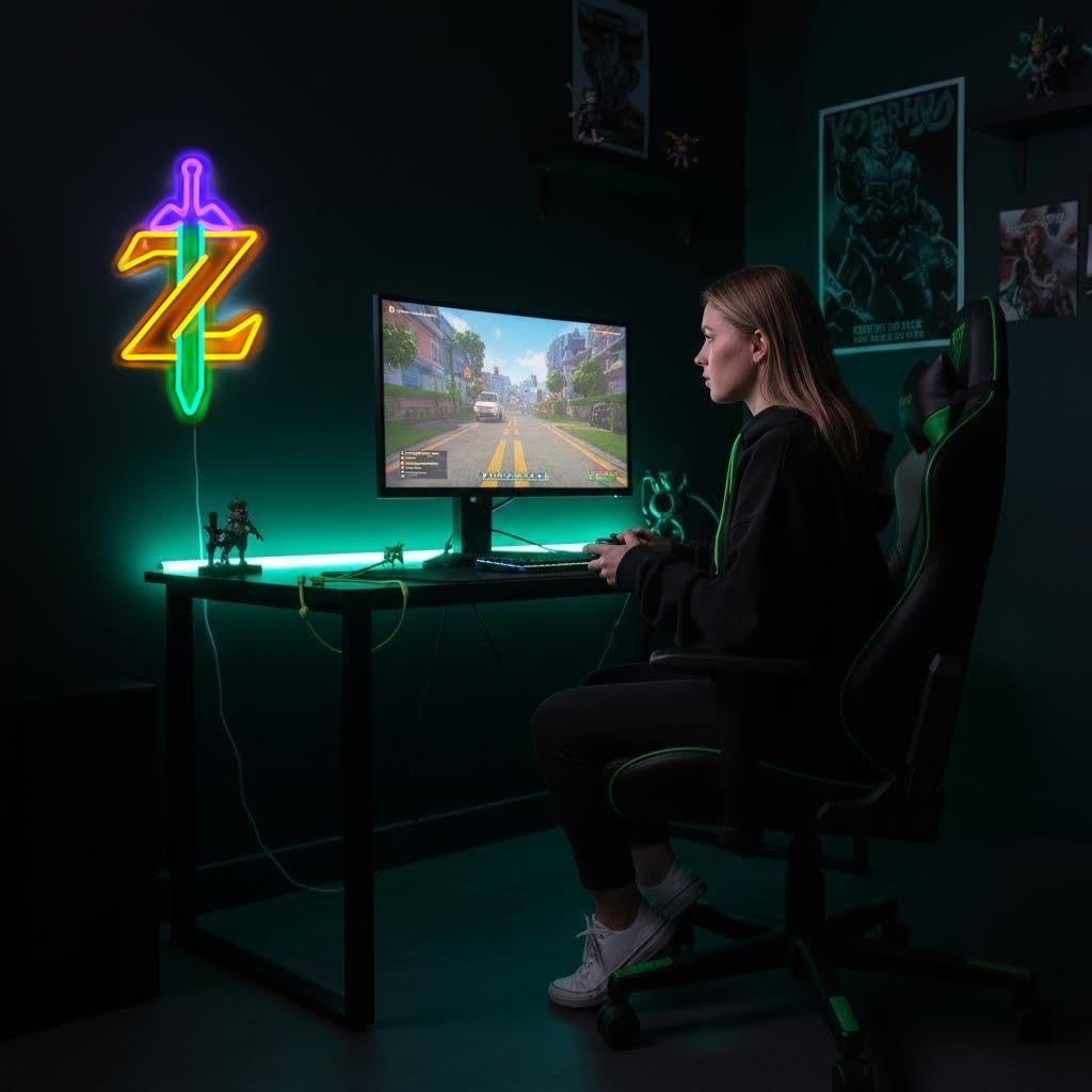 Zelda Master Sword LED Neon Wall Sign – 3 Designs - Flex Gamingproduct_type