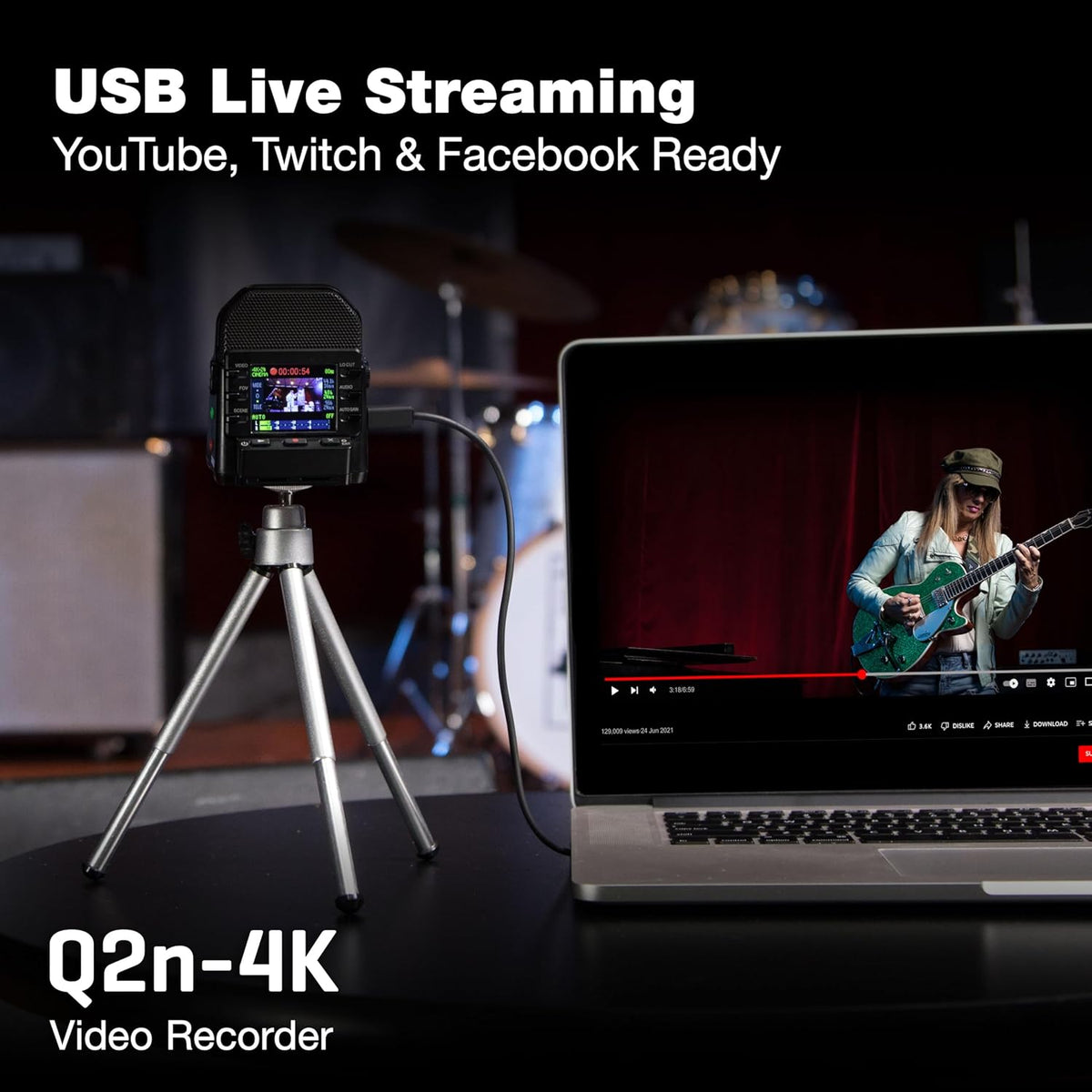 Zoom Q2n-4K Video Recorder for Musicians & Streamers - Flex Gamingproduct_type